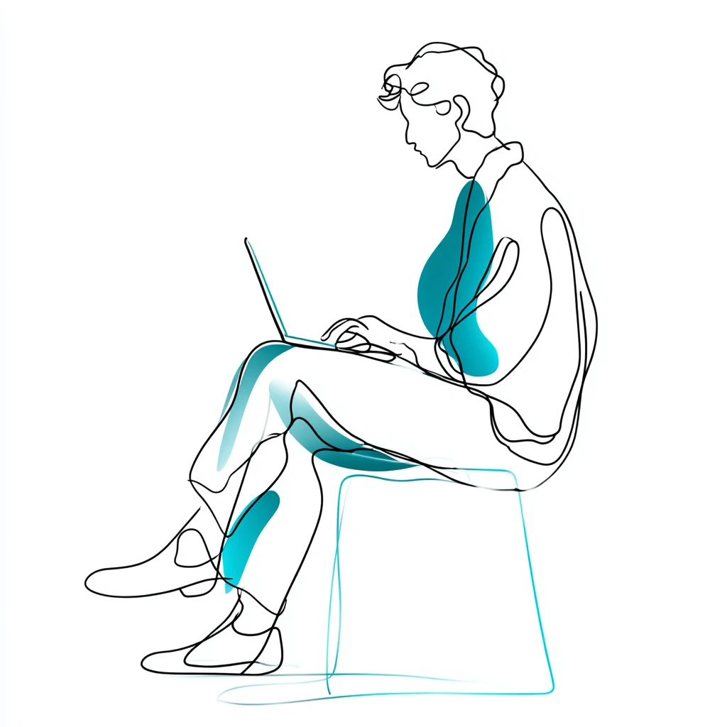 Person completing a loan application on laptop