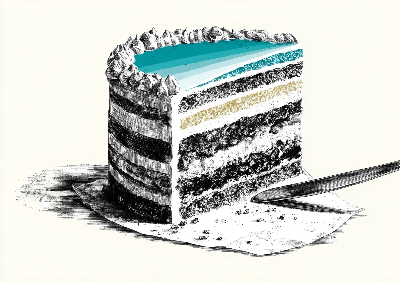 Layered cake diagram showing loan cost components